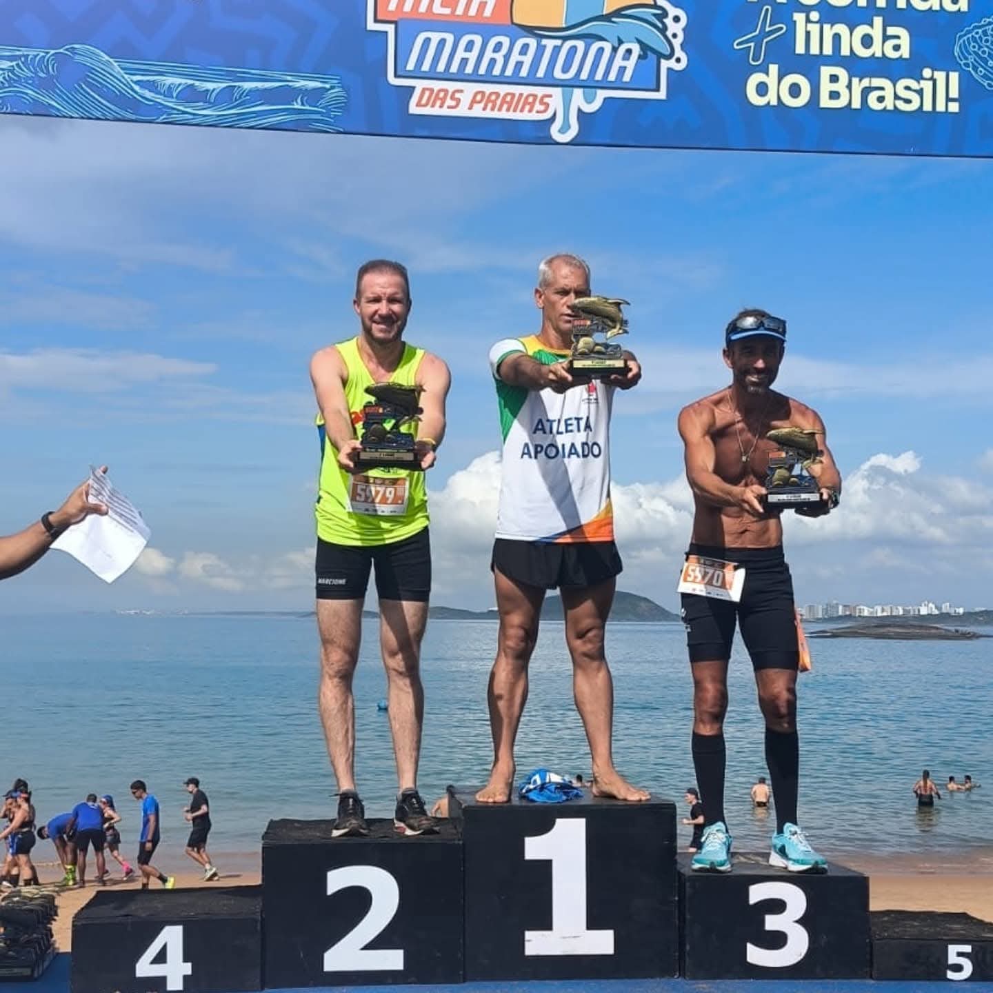 Coleção de medalhas de um membro da equipe